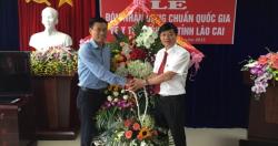 Viện Sức khỏe nghề nghiệp và môi trường tham dự lễ đón bằng công nhận chuẩn Quốc gia YTDP tại Lào Cai 25/04/2015
